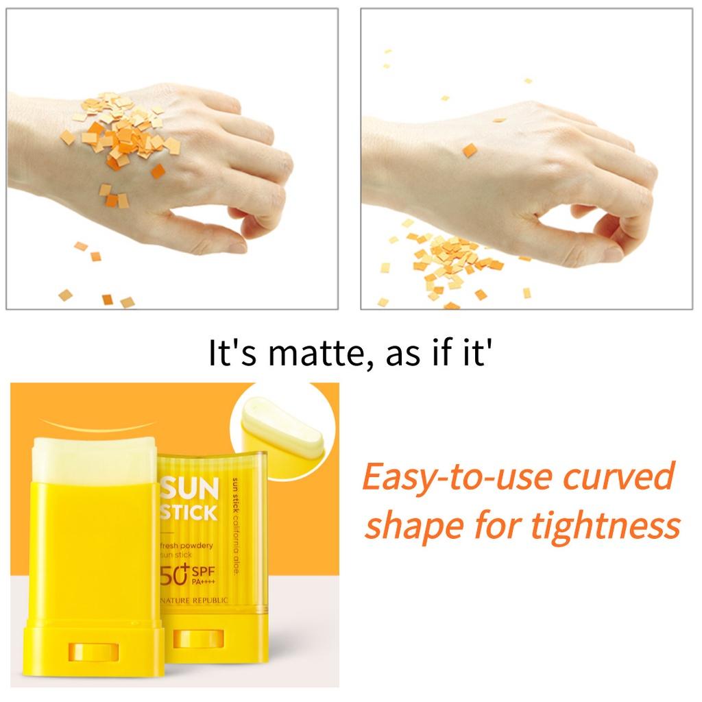 Nature Republic California Aloe Fresh Powdery Sun Stick 24 г / увлажняющий тонизирующий солнцезащитный крем 57 мл / солнцезащитный крем 57 мл из Кореи