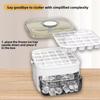 Льдогенератор на 50 кубиков с крышкой Easy Press с крышкой Easy-press Большой вместимости Машина для кубиков льда Многоразовая форма для кубиков льда из пищевого материала
