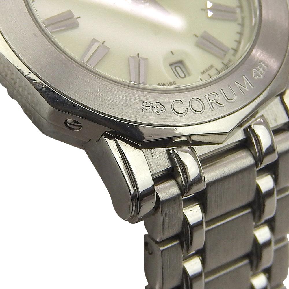 Corum Admirals cup Часы 39.130.20.V585 Слоновая кость Циферблат Нержавеющая сталь Кварц Аналоговый дисплей Женские Б/у