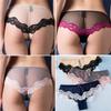 Нижнее белье Hipster Сексуальные стринги Ультратонкие трусики Кружевные трусы Полые трусы Трусики с низкой посадкой