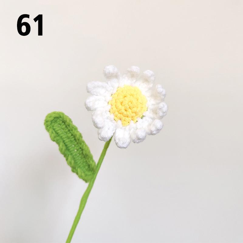 Подарок на День Учителя Подсолнух Вязаный Цветок Вязаный Цветок Ручной Работы Букет Домашний