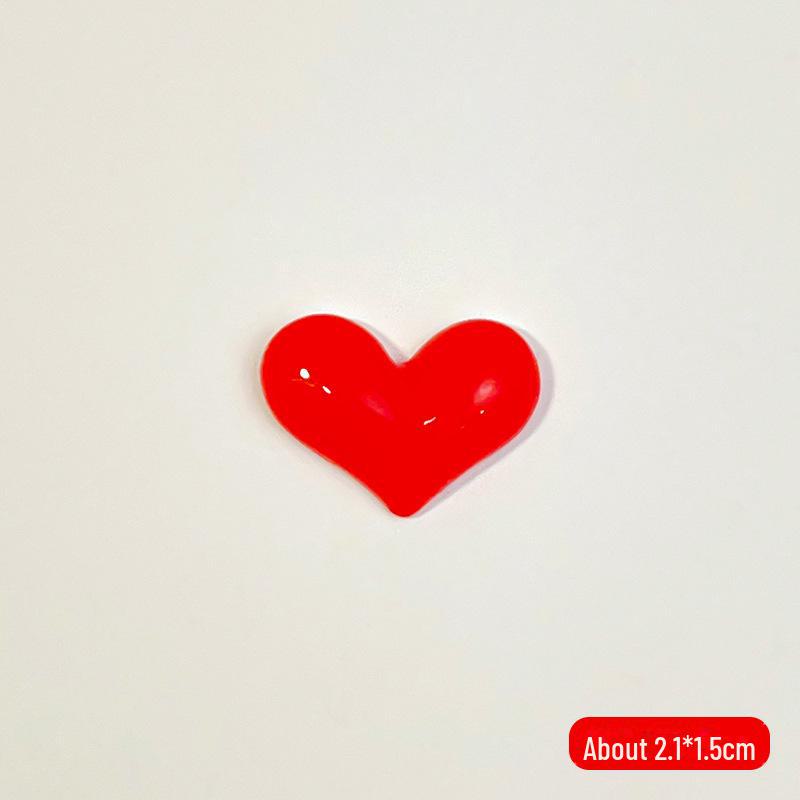 Украшения ручной работы из китайской красной смолы «Любовь» для поделок, чехлов для телефонов, чашек.