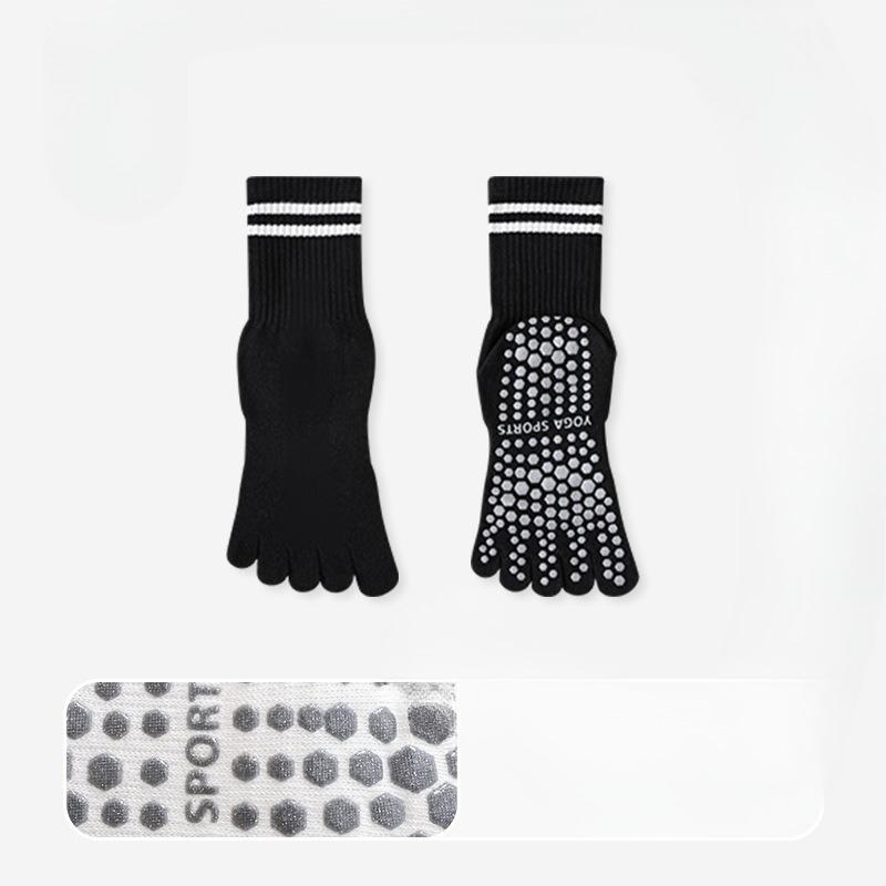 Women's Professional Yoga Pilates Indoor Fitness Non Slip Sports Mid Tube Socks