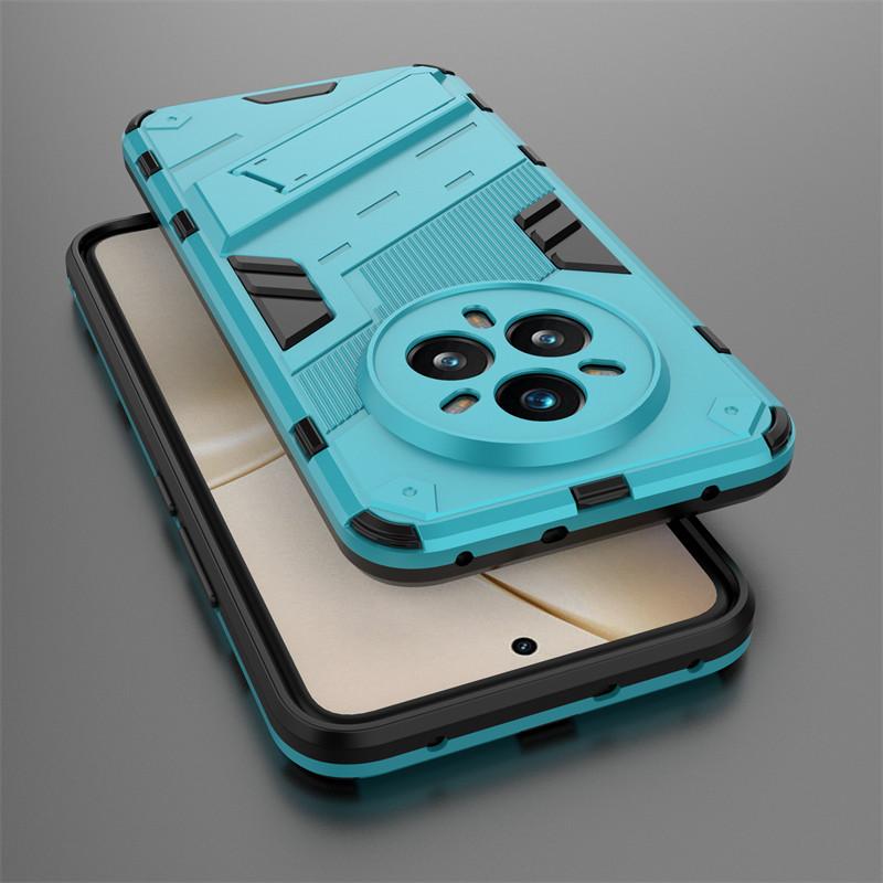 Для Realme 14 Pro Чехол Realme 14 Pro 5G Чехол Ударопрочный TPU Armor PC Силиконовый держатель подставки Защитный задний чехол Realme 14 Pro