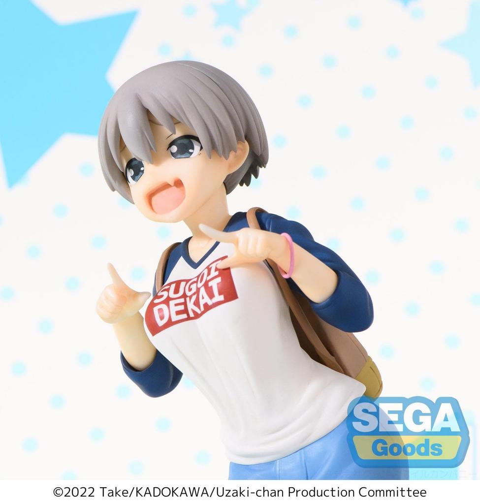 SEGA Uzaki-chan Wants to Play! Omega Super Premium Figure Uzaki Hana Grinning Face Ver.