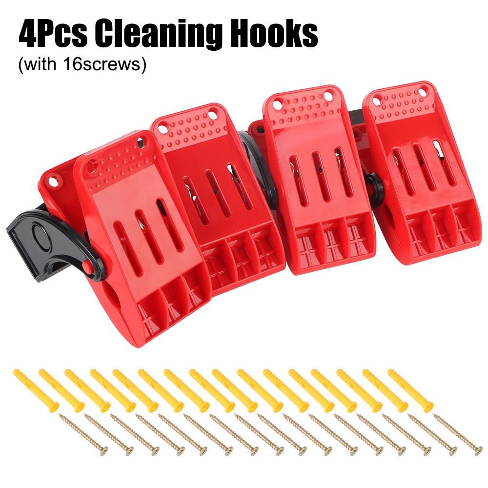 Car Accessories Cleaning Hooks Waterproof Car Cleaning Floor Mat Clips Multifunctional Yoga Mat Clip Tools 4Pcs