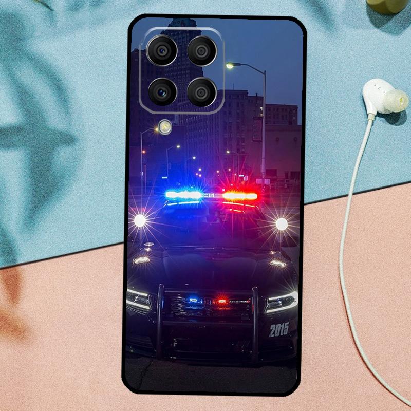 Полицейские Машины Свет Ночью Для Samsung Galaxy M21 M31 M11 M13 M33 M53 M16 M06 M12 M14 M15 M35 M55 M34 M54 M32 M52 Чехол