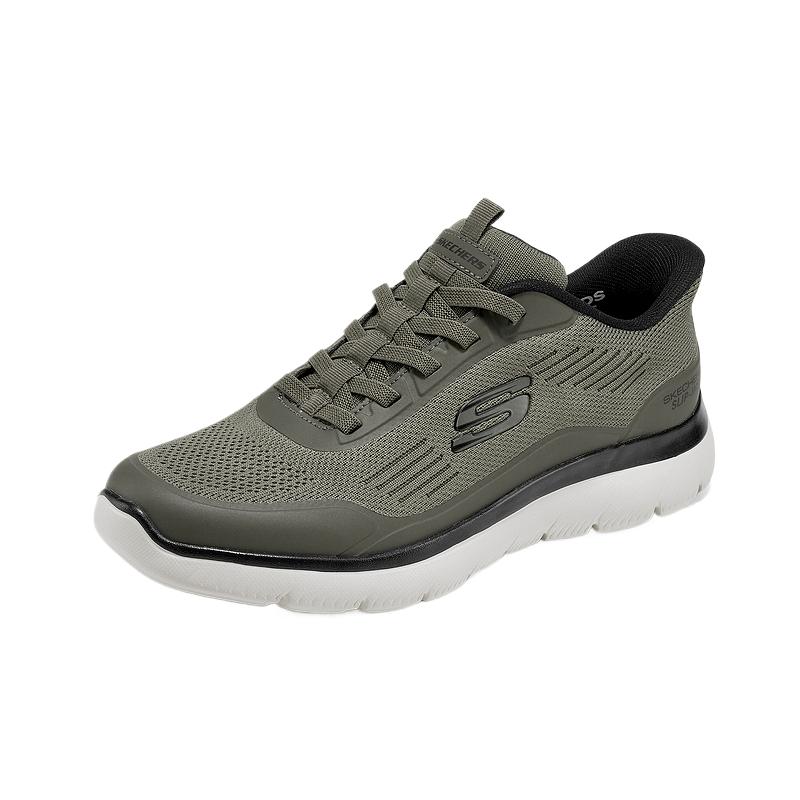 Skechers Спортивные Удобные Модные Повседневные Универсальные Низкие Кроссовки Мужские кроссовки Оливковый 233047-OLBK