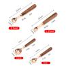 Measuring Cups Spoons Set Wooden Handle Baking Gadgets Stainless Steel Measuring Spoons for Nuts Baking Cooking Oil Milk