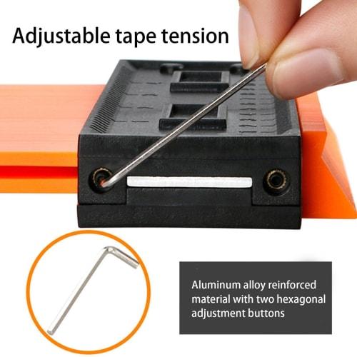 Contour Gauge Profile Tool, Lockable Contour Gauge, Super Gauge Shape and Contour Tool, Adjustable Multi-Angle Ruler, Profile Duplicator for Wood Floo
