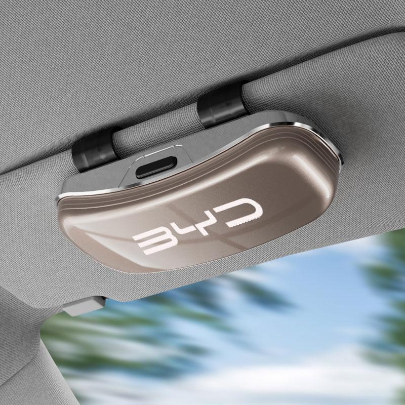 BYD Auto Автомобильный Бокс для Очков Автомобильный Зажим для Очков Козырек Многофункциональный Универсальный Солнцезащитные Очки Бокс для Очков Без Повреждений Установка