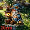 Blue Hat Dwarf, 2D Flat Acrylic, Floor Plug, Garden Sign, Fit Garden, Lawn, Farmhouse, Outdoor Decoration, Gifts, Christmas, Halloween