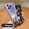Модный прозрачный чехол для мобильного телефона Ava Max из ТПУ с Magsafe для iPhone 17 16 15 14 13 12 11 Air Pro Max Plus Mini Цветная крышка