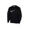 Nike Толстовка с круглым вырезом в зеленую полоску с вышитым логотипом, топы унисекс, черный CJ0807-010