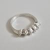 vacactsilver several pointed ring