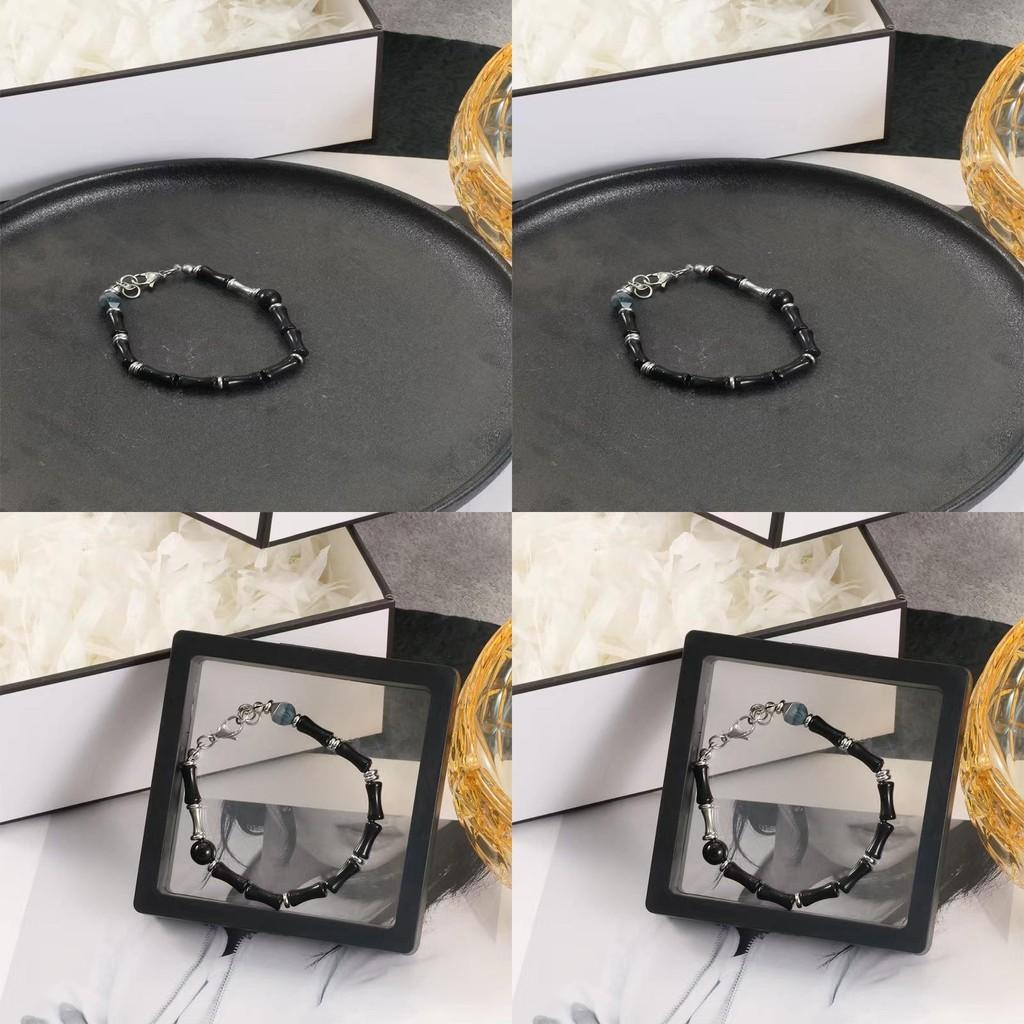 Уникальный дизайн Модный браслет для сувениров из путешествий Элегантный стиль черного бамбука