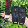 Hot Sale Silicone Keychain for Baic X55 X35 X75 Ii Evo 5 Beijing Bj40 Bj80 U7 X7 Remote Smart Auto Car Key Case Cover Fob Holder