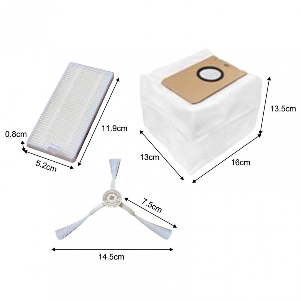 Для робота-пылесоса Cleanova W11 Сменный комплект с боковыми щетками и фильтрами