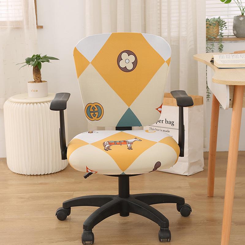 Эластичный получехол для офисного вращающегося кресла: Защита сиденья и спинки