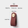 Nordic Soft Leather Anti-Collision Handle for Children's Room - Brass Door, Wardrobe, and Drawer