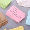 WTEMPO Пустые карточки с текстом в коробке Простая элегантная бумажная карточка Многоязычная закладка для открытки Винтажные однотонные цветные карточки с сообщениями Можно брать с собой в ручную кладь