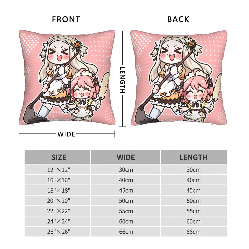 Kawaii Gaming T-Trickcals Pillow Cover Graphic Cushion Cover Funny Pillow Case For Sofa Bedroom Home Decor