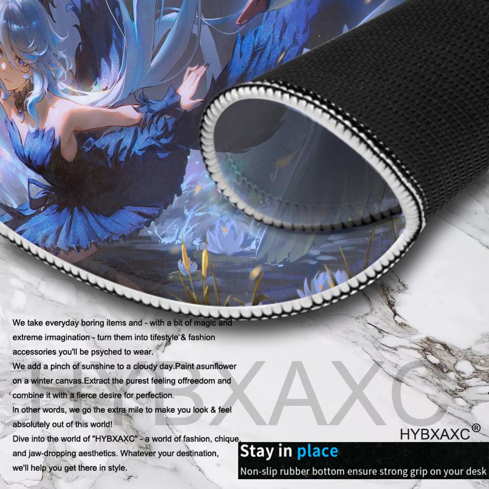 HYBXAXC Furina Focalors Mouse Pad Large Xxl Genshin Impact Mousepad Computer Keyboard Padding Anime Genshin Accessories Desk Mat