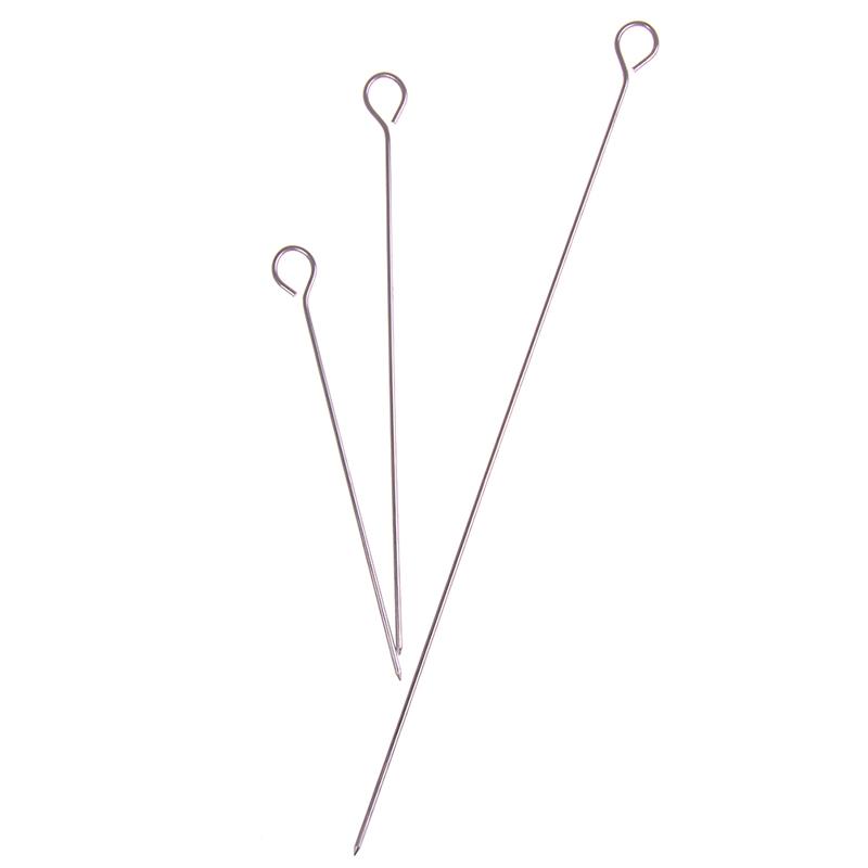 10 шт., круглые жареные шампуры из мяса гуся, палочка для барбекю из нержавеющей стали, игла для барбекю