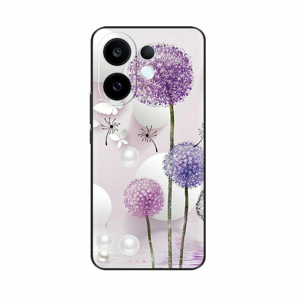 Silicone Cover For Vivo S30 VivoS30 Funda Cat Rose Flower Panda Cute Cartoon Painted Shockproof Shell Bumper Mobile Phone Case