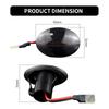 2 шт. для Alfa 4C Ford KA Lancia Ypsilon Lybra Fiat 500L 500C 500 Abarth 500 595 695 Светодиодные динамические боковые габаритные огни указателей поворота