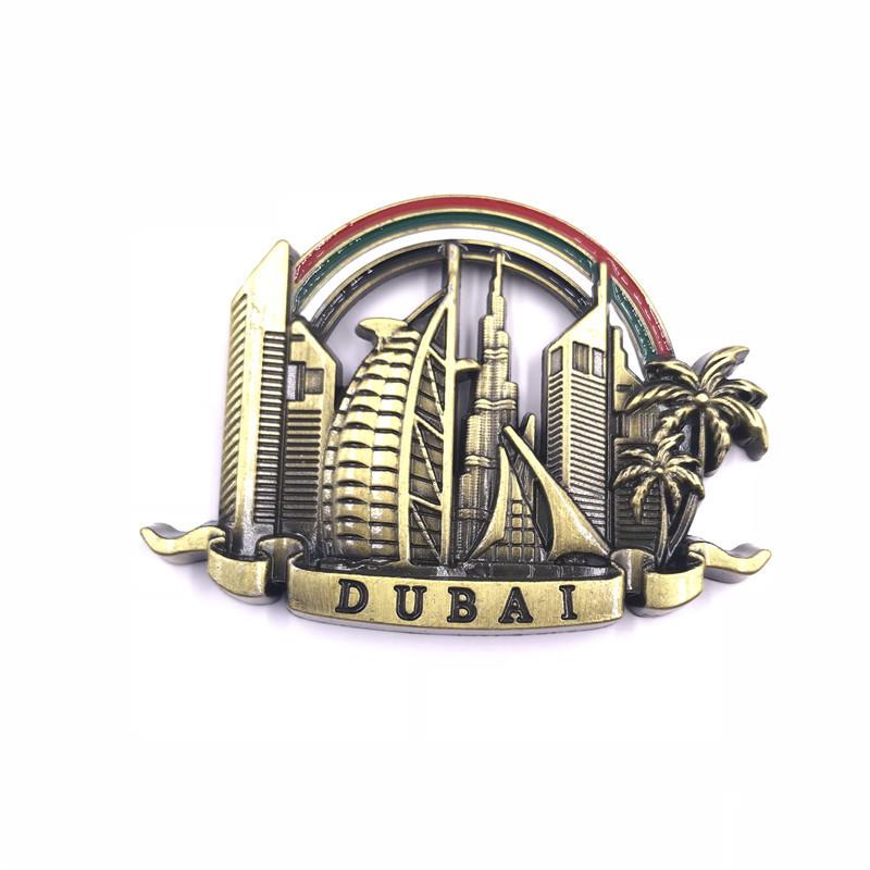 Дубай, Австрия, Франция, Турция, Великобритания, креативная простая наклейка на холодильник, металлический магнитный сплав, открывалка для холодильника, украшение