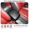 Декоративная панель для подлокотника ABS, наклейка на крышку для Dodge Challenger 2009-2014, аксессуары для салона автомобиля