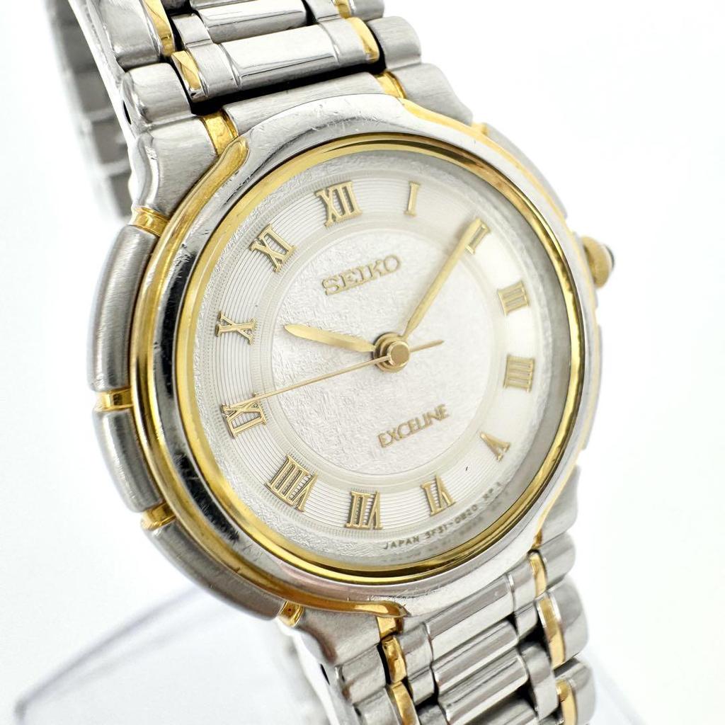 [USED] Battery SEIKO EXCELINE Round Two-tone Watch