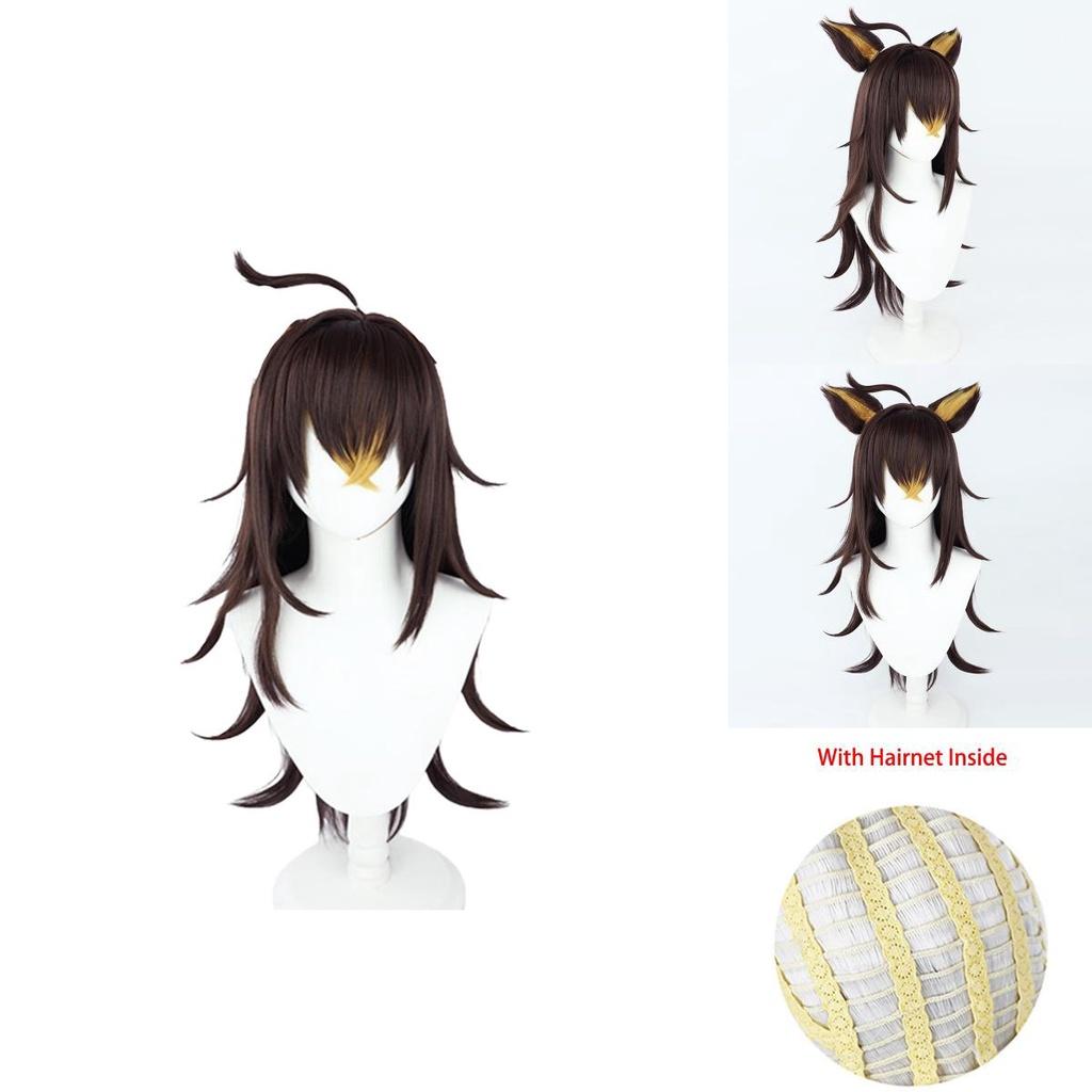 Genshin Impact Dehya Heat-resistant Synthetic Silk Fiber Adult Wig