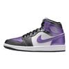 Jordan Air 1 Mid Удобные Модные Нескользящие Прочные Средние Ретро Баскетбольные Кроссовки Женская кроссовка Белый Серебристый Фиолетовый HJ5911-105
