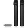 Behringer Wireless Microphone 2 Channel Digital Wireless 2 USB Type ULM202USB Black 2.4Ghz