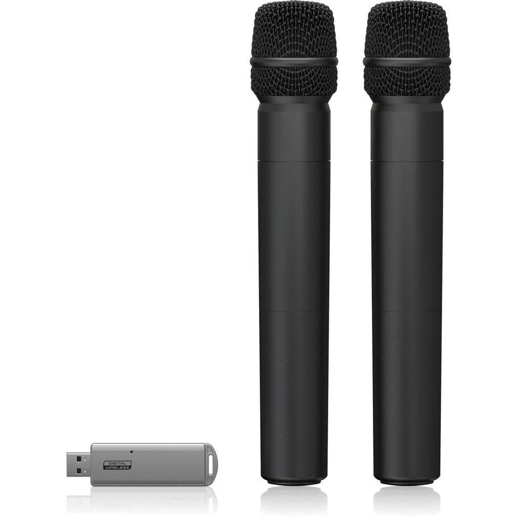 Behringer Wireless Microphone 2 Channel Digital Wireless 2 USB Type ULM202USB Black 2.4Ghz
