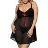 New Sexy Womens Lace Bow Lingerie Nightwear Underwear Plus Size Sleepwear Dress