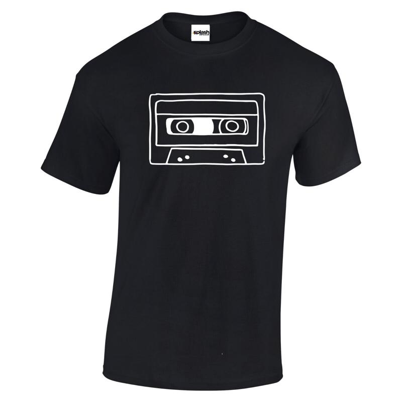 Music T Shirt Mens Tape Cassette Line Art Novelty Joke Chd3 Bwc