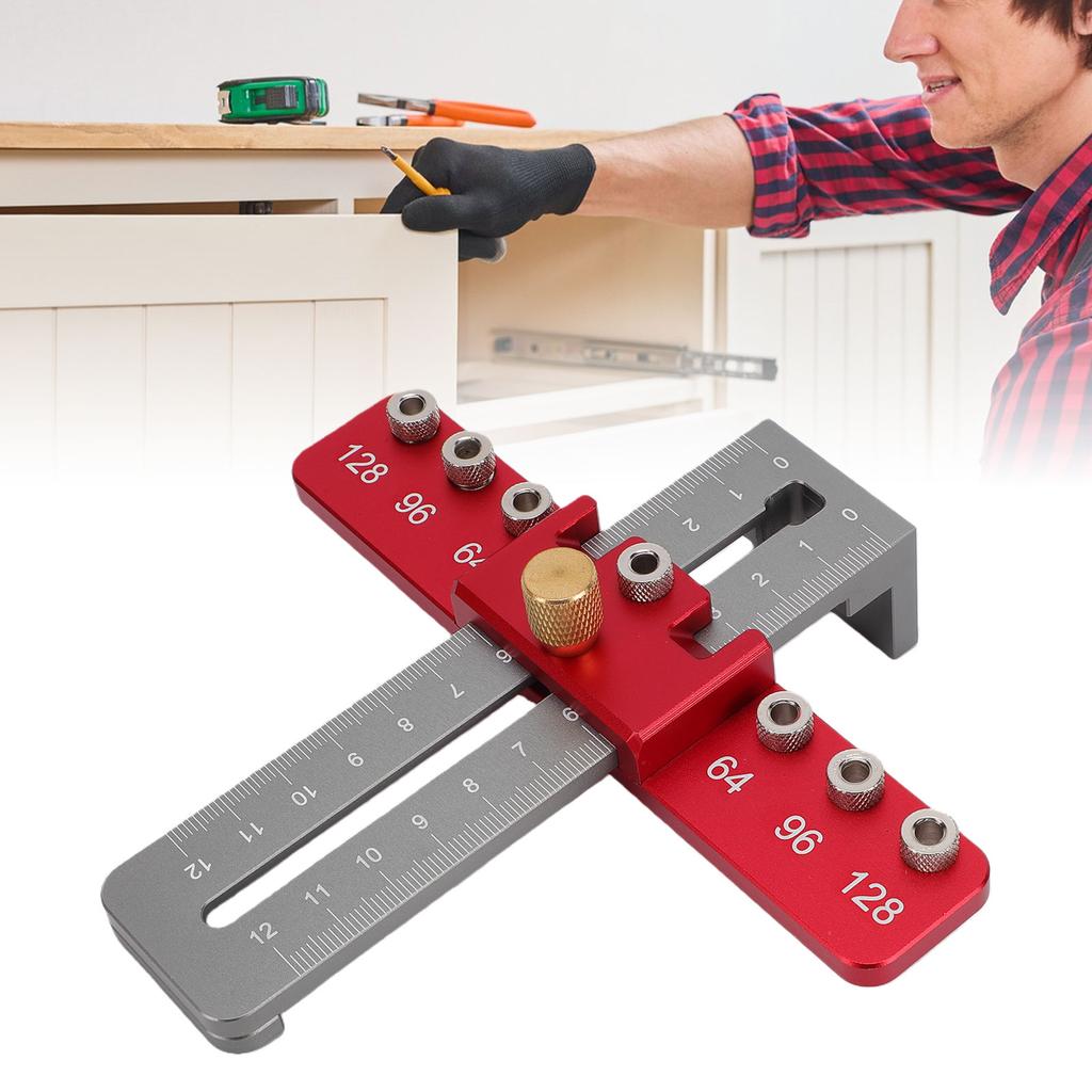Cabinet Hardware Jig   Cabinet Handle Template Tool for Drawer Handles Knobs Doors 64mm 96mm 128mm Hole Spacing