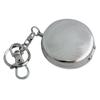 Карманная пепельница из хромированного металла, украшенная волнистым брелоком для ключей