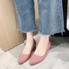 Туфли женские 2025 новые легкие однотонные туфли на танкетке с острым носком, однотонные, повседневные туфли модные ленивые туфли Doudou на одной педали