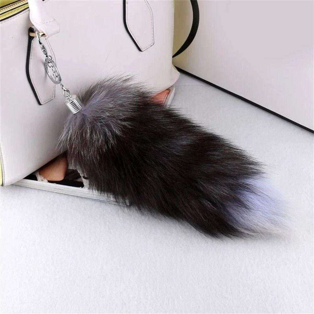 Bag Charm Plush Fur Keyring Bag Tassel Pompom Pendant Fashion Animal Tail Pendant Handbag Pendant