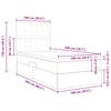 Storage Bed with LED Lights Pure White 100 x 200 cm Faux Leather