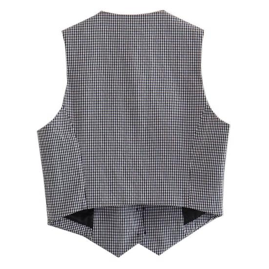 Женский формальный жилет с глубоким v-образным вырезом, однобортный кардиган без рукавов, однотонный свободный OL, офисная одежда, жилет, женское пальто