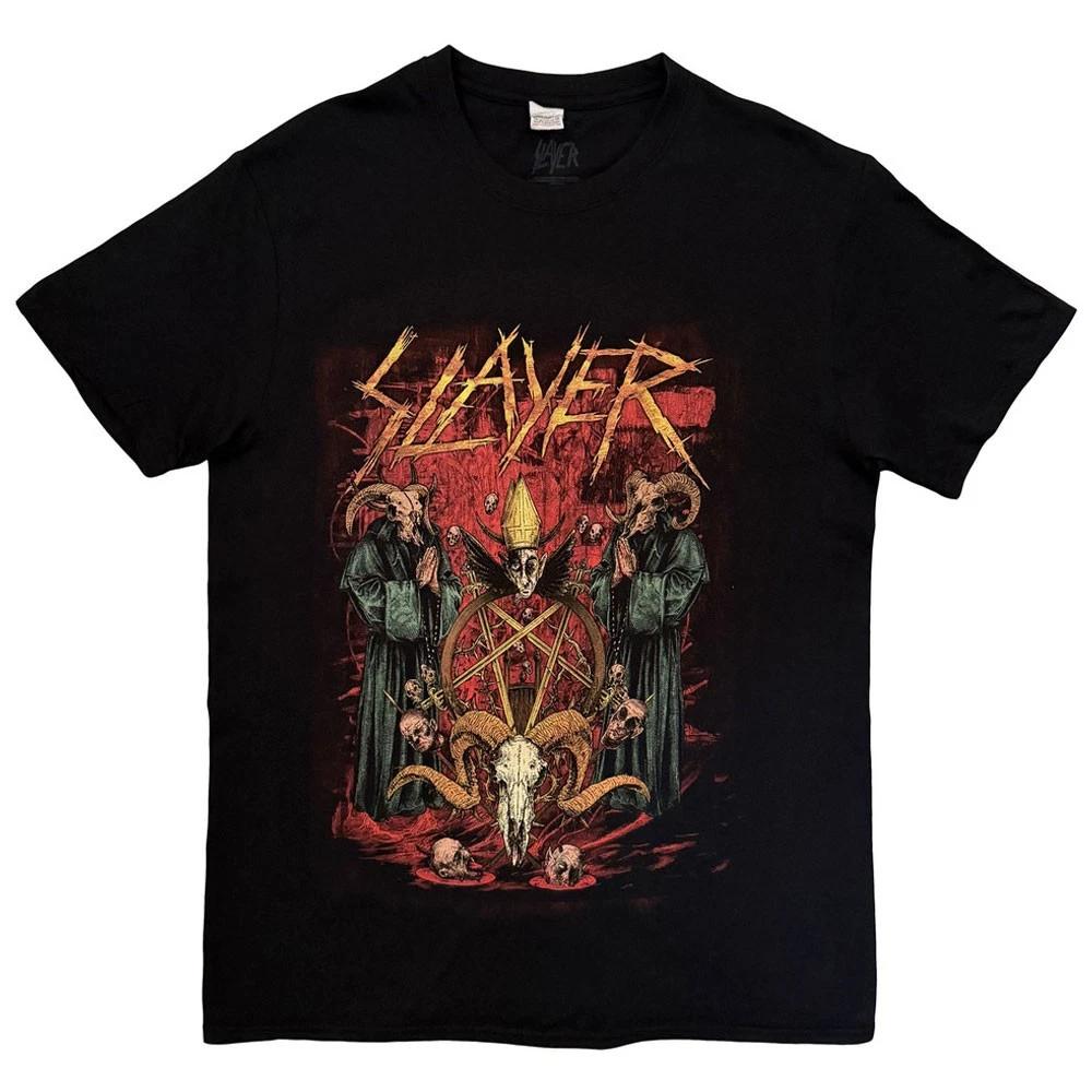 Slayer Goat Pray Band Logo T Shirt