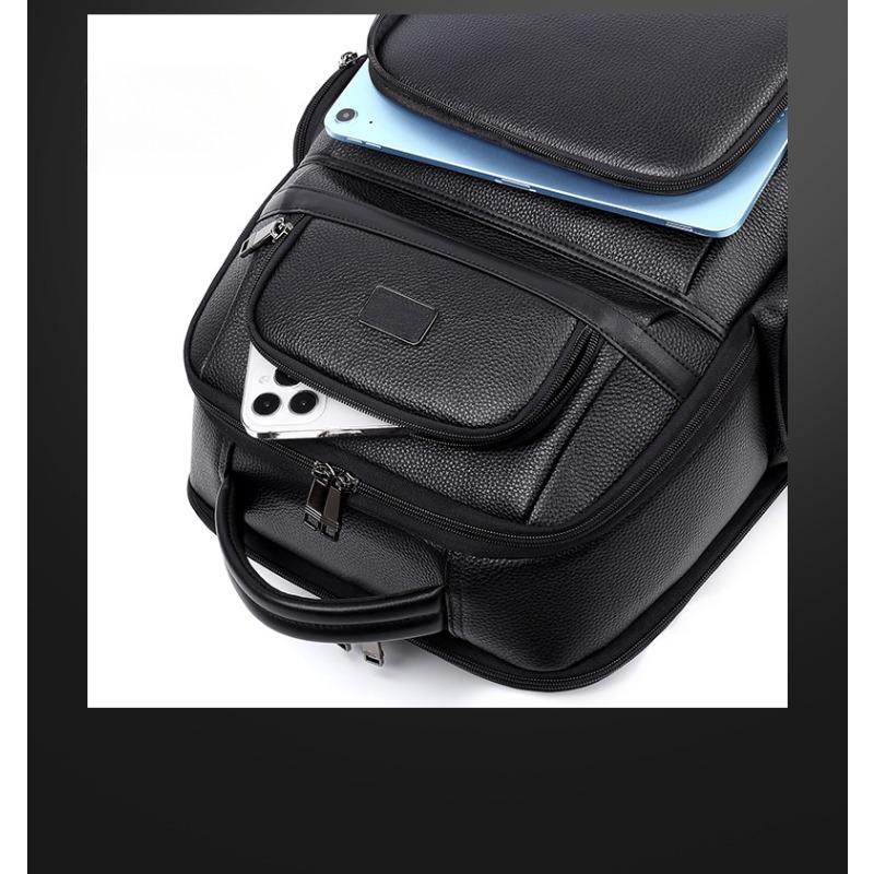 Мужская сумка для компьютера из натуральной кожи с верхним слоем из коровьей кожи, большая вместительная сумка, деловой рюкзак премиум-класса