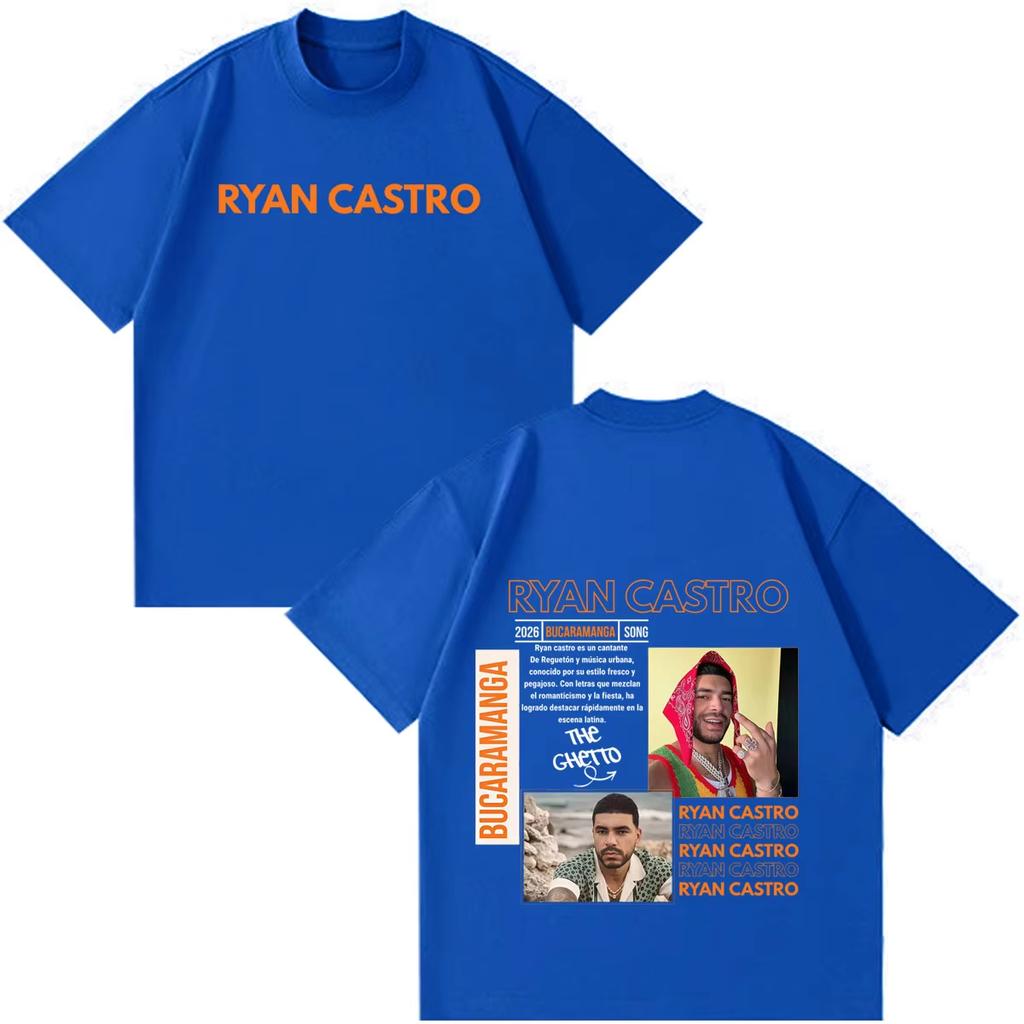 Hot Sale Rapper Ryan Castro Sende Latam Album Tour 2026 Print T-shirts Y2K Men Women Print Crew Neck Casual T Shirt Breathable Streetwear Casual Tees