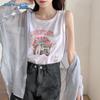 Женский свободный хлопковый топ-майка Jeanswest