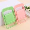 Macaron Portable Folding Chair Phone Holder - Cute and Creative Desktop Stand